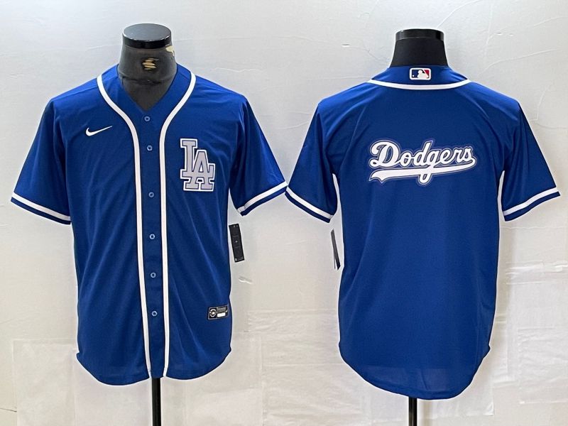 Men Los Angeles Dodgers Blank Blue Second generation joint name Nike 2024 MLB Jersey style 9